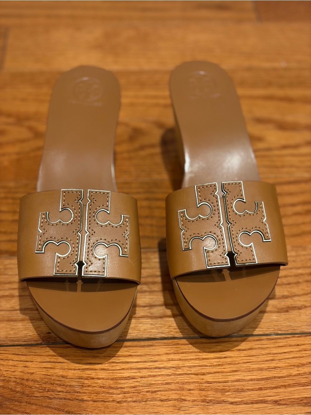 Tory Burch Ines Tan Wedge Slide Platform Sandals Women’s 7.5